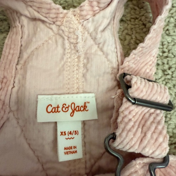 Cat & Jack Corduroy Overall Dress Pink Size XS 4-5 Target - Picture 2 of 3